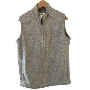 Wrangler Mens Vest Size Med Grey Fleece Workwear Western Cowboy Outdoors Classic